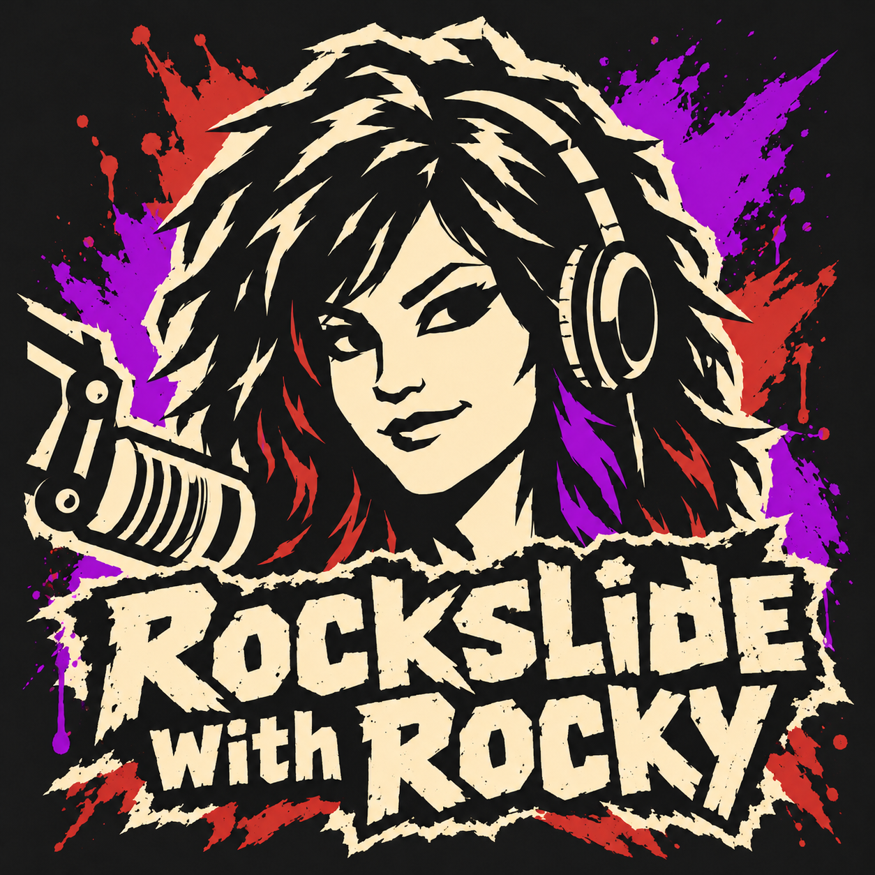 Rocky street-art portrait